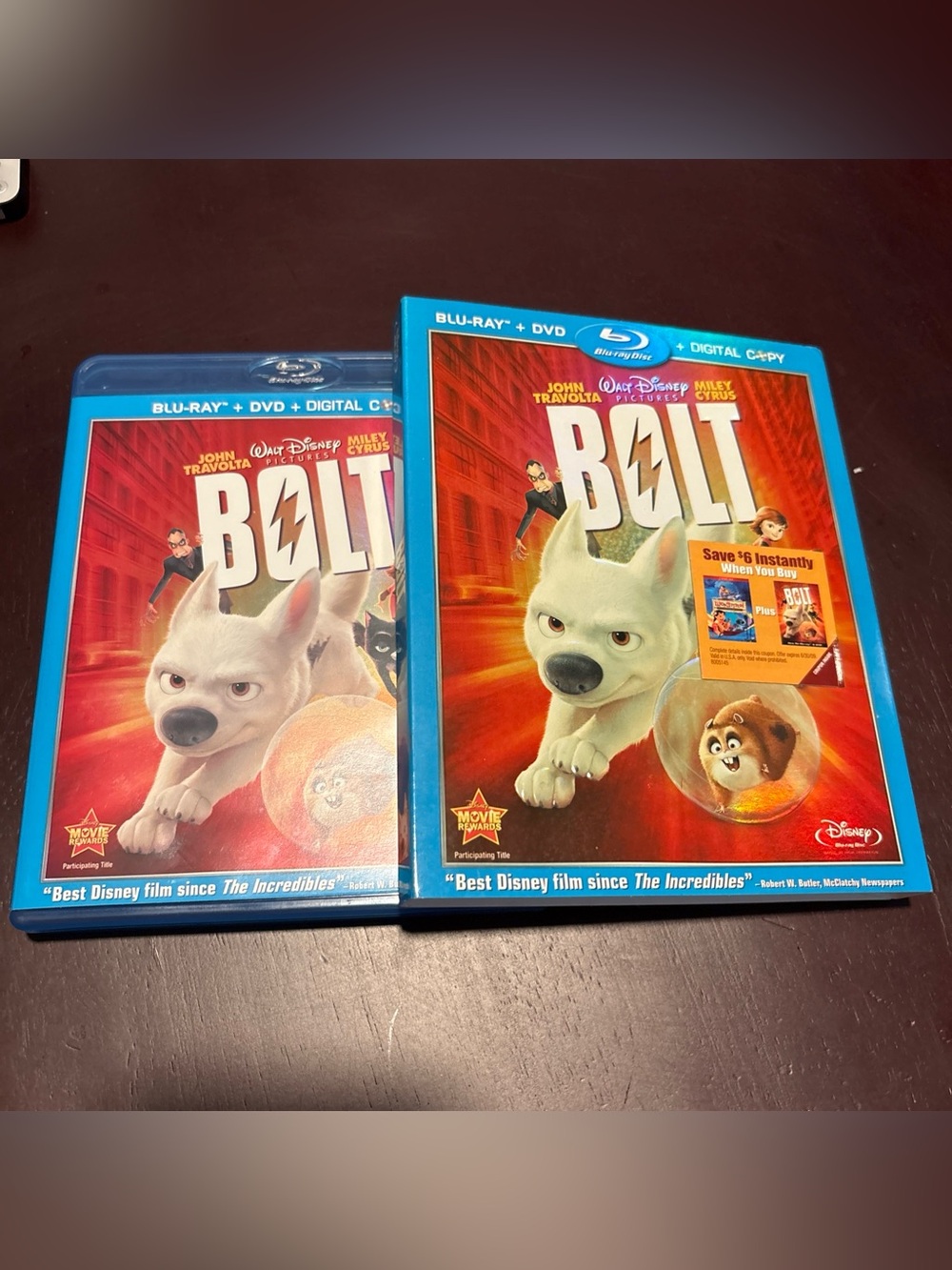 Disney Bolt Blu-ray + DVD with Slipcover